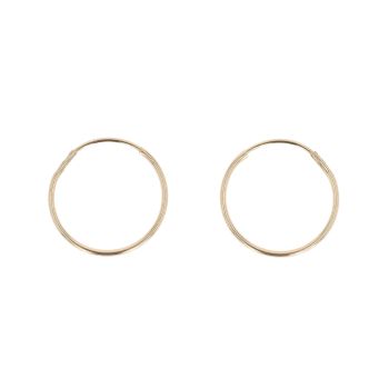 9ct Yellow Gold Hoop Earrings