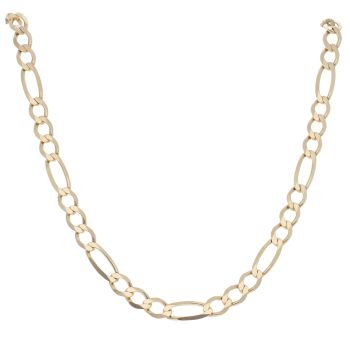 9ct Yellow Gold Figaro Chain 18"