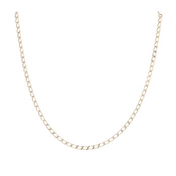 9ct Yellow Gold Curb Chain 16"