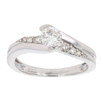 9ct White Gold 0.50ct Diamond Solitaire Ring