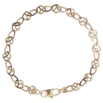 9ct Yellow Gold Fancy Bracelet 7"