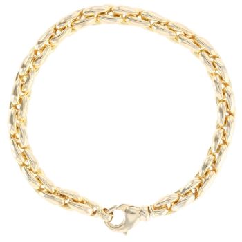 9ct Yellow Gold Fancy Bracelet 7.5"