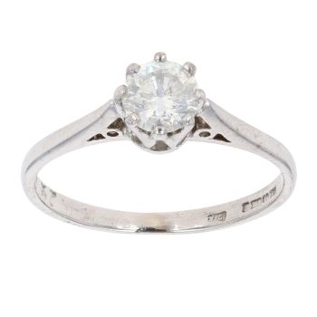 18ct White Gold 0.50ct Diamond Solitaire Ring