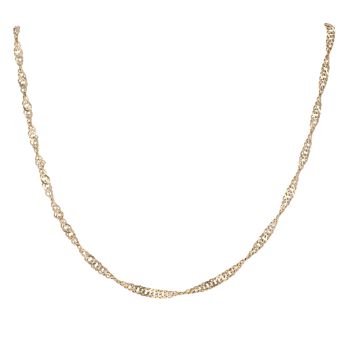 9ct Yellow Gold Twist Chain 20"