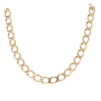 9ct Yellow Gold Curb Chain 22"