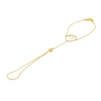 22ct Yellow Gold Cubic Zirconia Stone Poncha