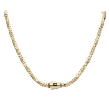 14ct Yellow Gold Monaco Spin Plain Lock Twist Chain 20"