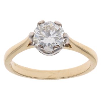 18ct Yellow Gold 1.40ct Brilliant Cut Diamond Solitaire Ring
