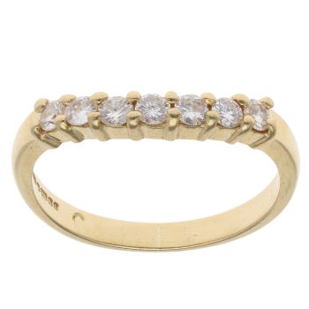 18ct Yellow Gold 0.30ct Diamond Wishbone Ring