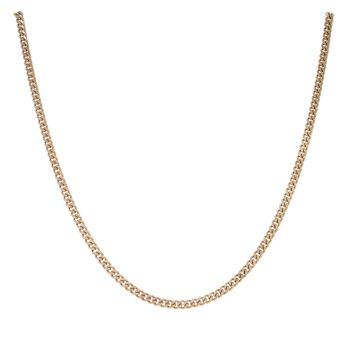 9ct Yellow Gold Curb Chain 18"