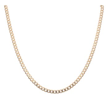 9ct Yellow Gold Curb Chain 18"