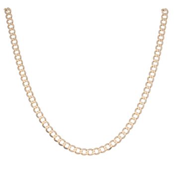 9ct Yellow Gold Curb Chain 20"