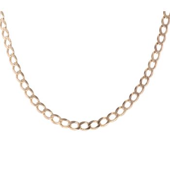 9ct Yellow Gold Curb Chain 22"