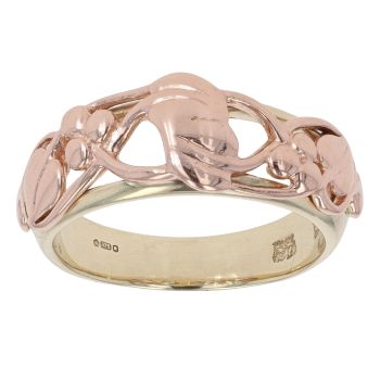 9ct Yellow And Rose Gold Tree Of Life Clogau Ring