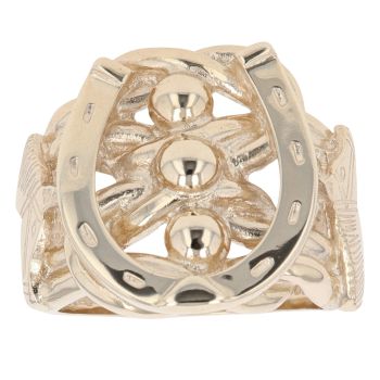 9ct Yellow Gold Horseshoe Ring