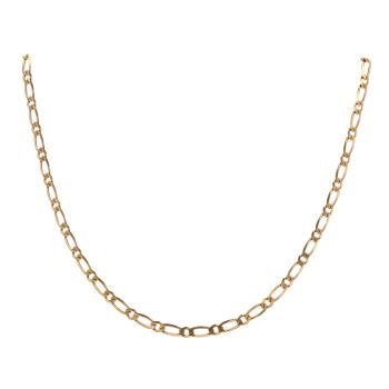9ct Yellow Gold Figaro Chain 18"