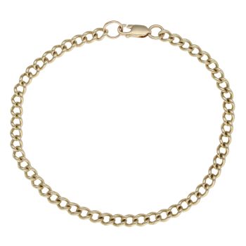 9ct Yellow Gold Curb Bracelet 8.5"