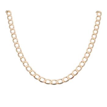 9ct Yellow Gold Curb Chain 20"