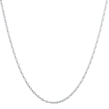 18ct White Gold Fancy Chain 22"