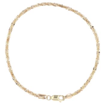 9ct Yellow Gold Fancy Bracelet 7"