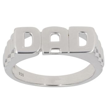 Silver Dad Ring By Icesia