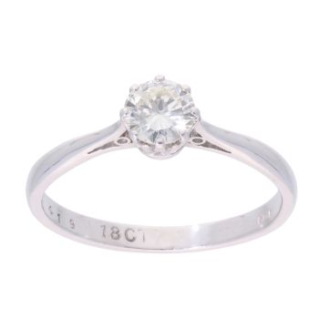 18ct White Gold 0.50ct Diamond Solitaire Ring