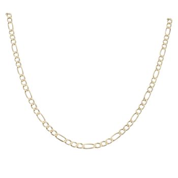 9ct Yellow Gold Figaro Chain 30"