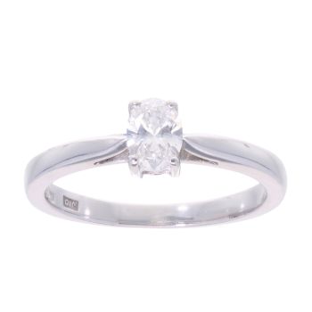 18ct White Gold 0.35ct Diamond Solitaire Ring