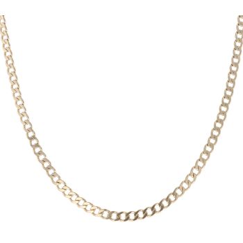 9ct Yellow Gold Curb Chain 22"