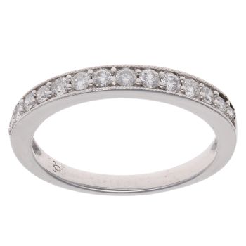 18ct White Gold 0.36ct Diamond Half Eternity Ring