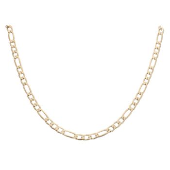 9ct Yellow Gold Figaro Chain 18"