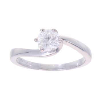 9ct White Gold 0.50ct Diamond Solitaire Ring