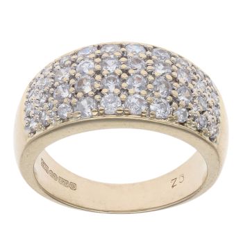 9ct Yellow Gold Cubic Zirconia Signet Ring