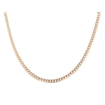 9ct Yellow Gold Curb Chain 18"
