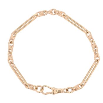 9ct Yellow Gold Fancy Bracelet 7"