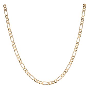 9ct Yellow Gold Figaro Chain 18"