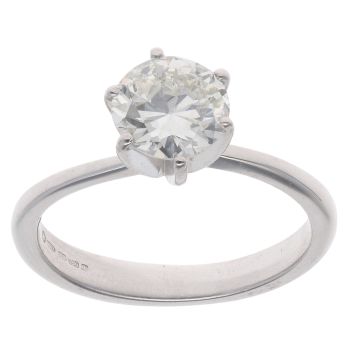 18ct White Gold 1.25ct Brilliant Cut Diamond Solitaire Ring