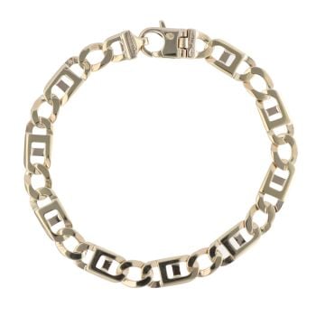 9ct Yellow Gold Fancy Bracelet 9.5"