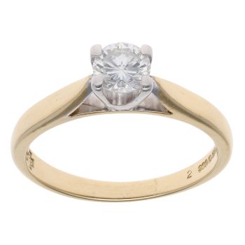 18ct Yellow Gold 0.42ct Brilliant Cut Diamond Solitaire Ring