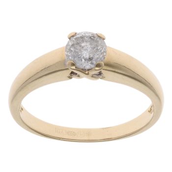18ct Yellow Gold 0.50ct Diamond Solitaire Ring