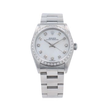 Rolex Custom Oyster Perpetual Pre Owned Watch Ref 77080