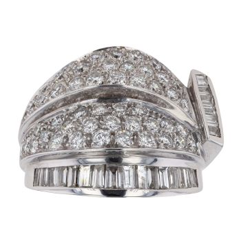 18ct White Gold Fancy 2.50ct Diamond Ring