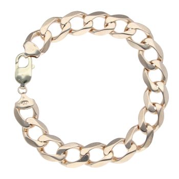 9ct Yellow Gold Curb Bracelet 9.5"