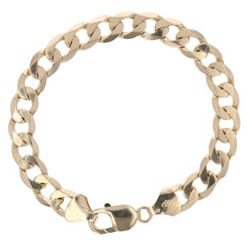9ct Yellow Gold Curb Bracelet 8.5"