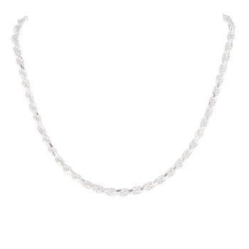 Silver Rope Chain 18" by Icesia