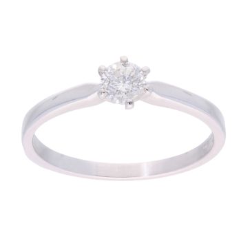 18ct White Gold 0.33ct Diamond Solitaire Ring