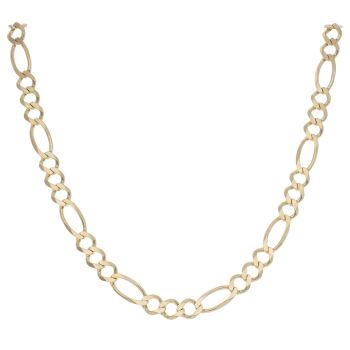 9ct Yellow Gold Figaro Chain 18"