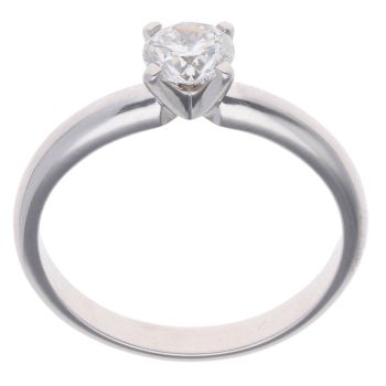 18ct White Gold 0.65ct Diamond Solitaire Ring