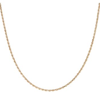 9ct Yellow Gold Rope Chain 16"