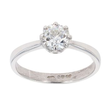 18ct White Gold 0.60ct Diamond Solitaire Ring